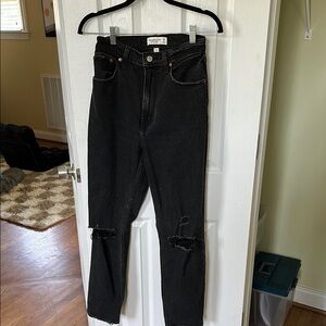 Abercrombie Curve Love Ankle Straight Ultra High Rise Jean - Size 26 Long
